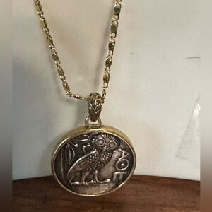 COPY - Coin necklace. Chain 22" Italian 18k gold plated. 2mm  New